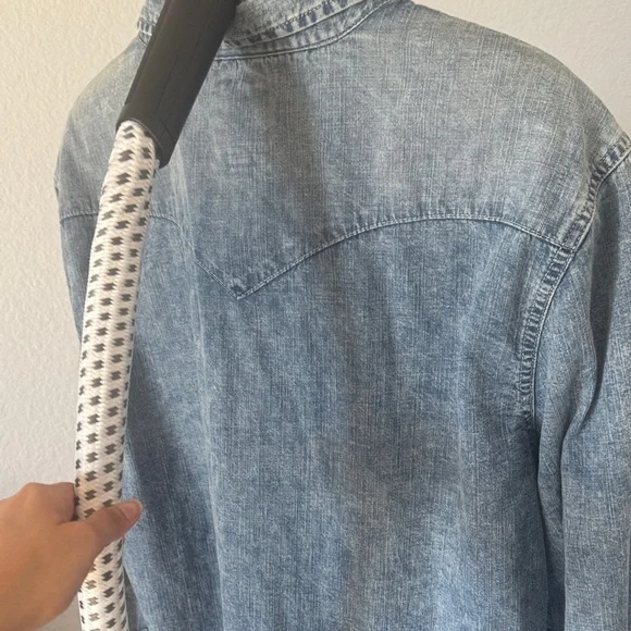 Levi's Washed Blue Denim Shirt Jacket - Picture 2 of 5